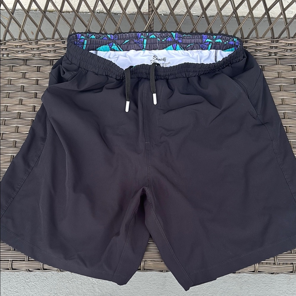 COPY - Men's Shinesty Hammock Support Pouch Workout Shorts, Black, Large
